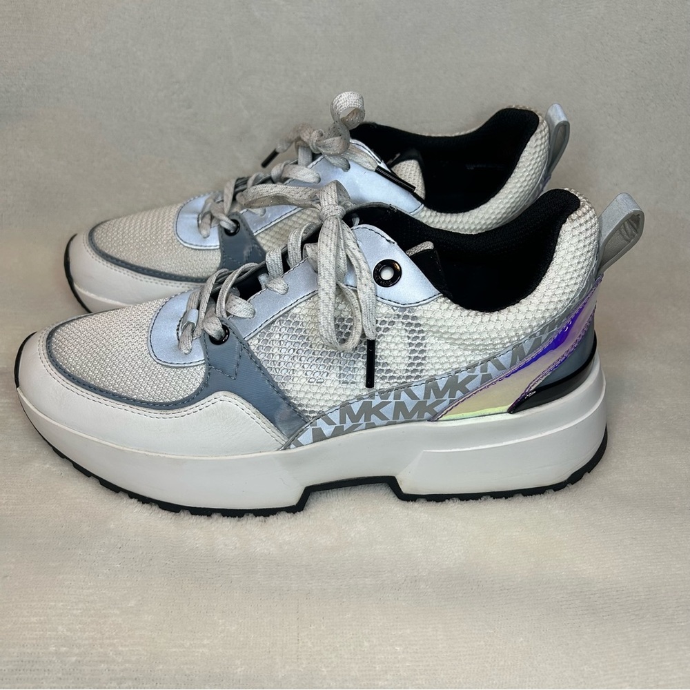 Michael Kors Ballard Women’s Training Shoes Sneakers in Optic White Size 8 - Picture 4 of 13